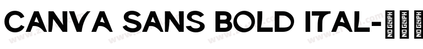 Canva Sans Bold Ital字体转换
